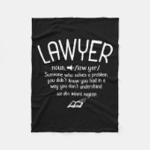 Funny Lawyer Definition Fleece Deken (Voorkant)