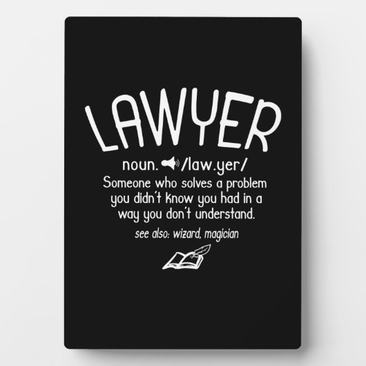 Funny Lawyer Definition Fotoplaat (voorkant)