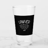 Funny Lawyer Definition Glas (Voorkant)