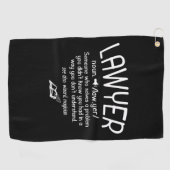 Funny Lawyer Definition Golfhanddoek (Horizontaal)