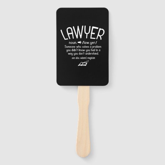 Funny Lawyer Definition Handwaaier (Voorkant)