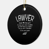 Funny Lawyer Definition Keramisch Ornament (Links)