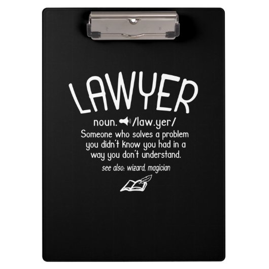 Funny Lawyer Definition Klembord (Voorkant)