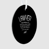 Funny Lawyer Definition Ornament (voorkant)
