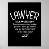 Funny Lawyer Definition Poster (Voorkant)