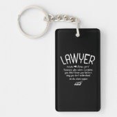 Funny Lawyer Definition Sleutelhanger (Voorkant)