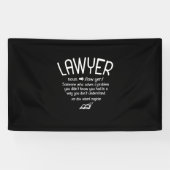 Funny Lawyer Definition Spandoek (Horizontaal)