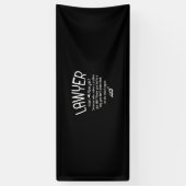 Funny Lawyer Definition Spandoek (Verticaal)