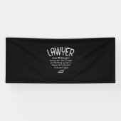 Funny Lawyer Definition Spandoek (Horizontaal)
