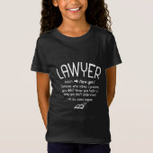 Funny Lawyer Definition T-shirt (Voorkant)
