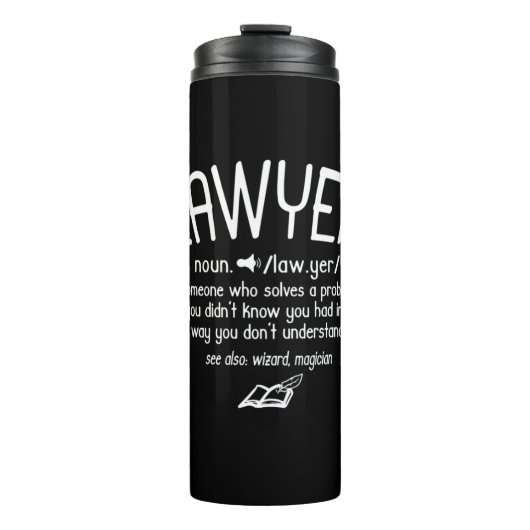 Funny Lawyer Definition Thermosbeker (Voorkant)