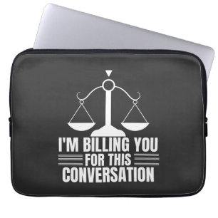 Funny Lawyer Gift and Law Afstuderen Gifts Laptop Sleeve