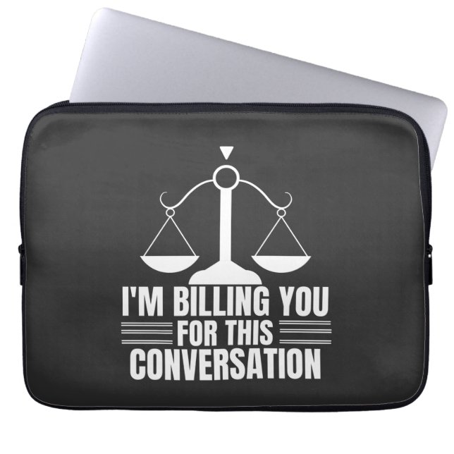 Funny Lawyer Gift and Law Afstuderen Gifts Laptop Sleeve (Voorkant)