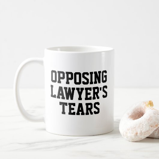 Funny Lawyer Gift Coffee Mok (Met donut)