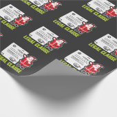 Funny Lawyer Gift Legal Santa Clause Cadeaupapier (Hoek)