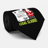 Funny Lawyer Gift Legal Santa Clause Stropdas (Opgerold)