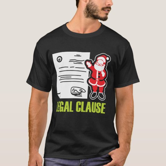 Funny Lawyer Gift Legal Santa Clause T-shirt (Voorkant)