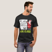 Funny Lawyer Gift Legal Santa Clause T-shirt (Voorkant volledig)