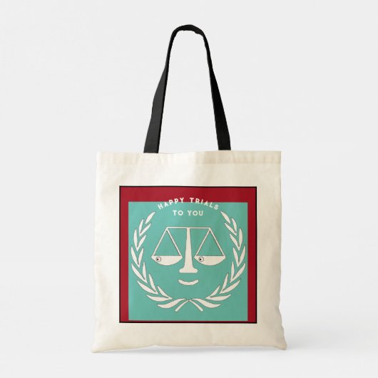 Funny Lawyer Gift Tote Bag (Achterkant)