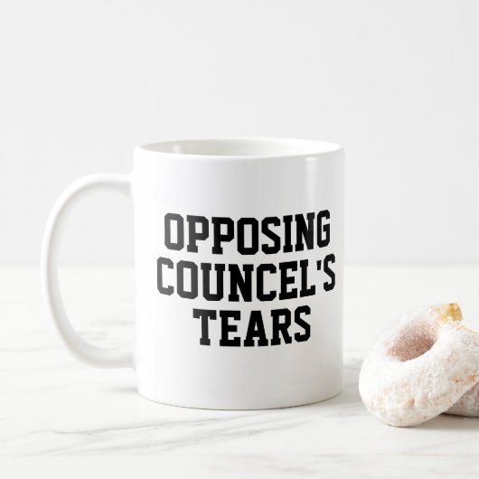 Funny Lawyer Gift voor jurist Koffie Mok (Met donut)