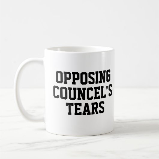 Funny Lawyer Gift voor jurist Koffie Mok (Links)
