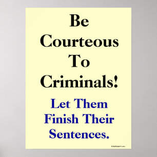 Funny Lawyer Gift Witty Law Order Slogan Legal Pun Poster