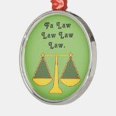 Funny Lawyer Holiday Gift Metalen Ornament (Links)