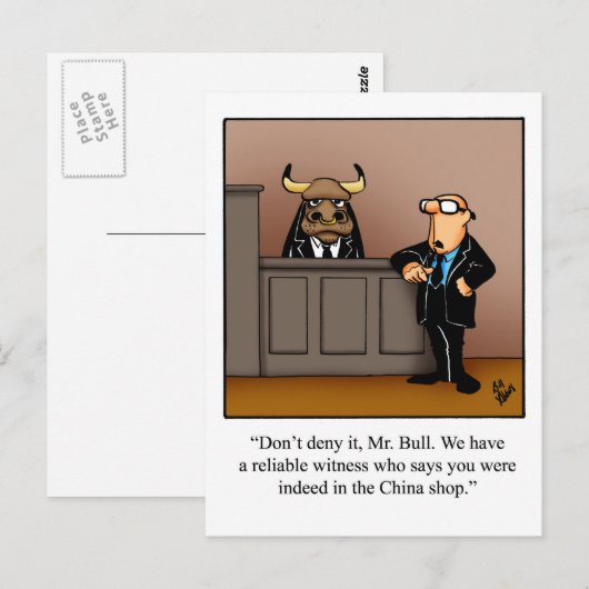 Funny Lawyer Humor Briefkaart (Voorkant / Achterkant)