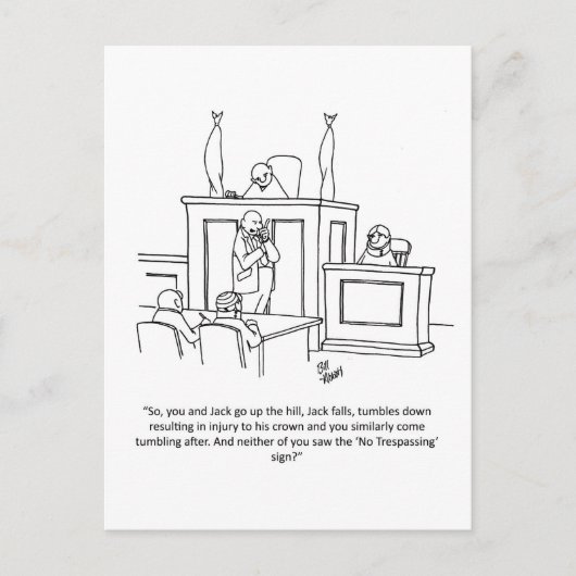 Funny Lawyer Humor Briefkaart (Voorkant)