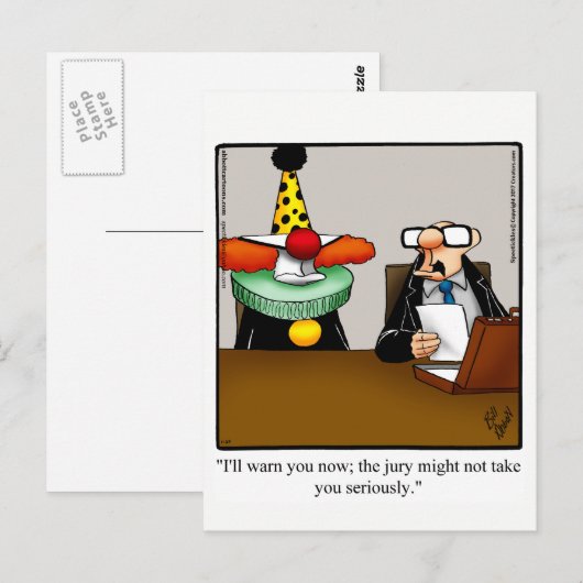 Funny Lawyer Humor Briefkaart (Voorkant / Achterkant)