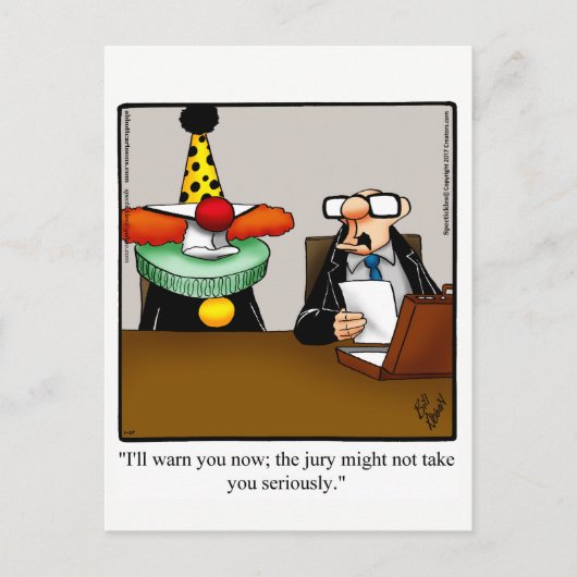 Funny Lawyer Humor Briefkaart (Voorkant)