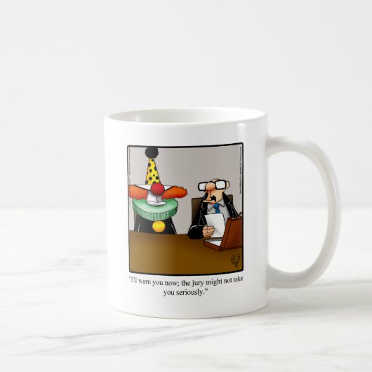 Funny Lawyer Humor Koffie Mok "Spectickles" (Rechts)