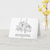 Funny Lawyer Humor Wenskaart Kaart (Gele Bloem)