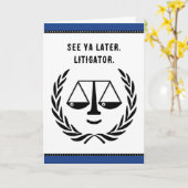 Funny Lawyer Kaart (Gele Bloem)