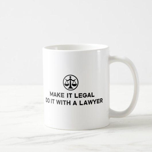 Funny Lawyer Koffiemok (Rechts)