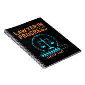 Funny Lawyer Loading Lawyer Afstuderen Notitieboek (Rechterzijde)