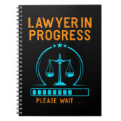Funny Lawyer Loading Lawyer Afstuderen Notitieboek (Voorkant)