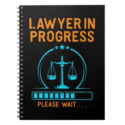 Funny Lawyer Loading Lawyer Afstuderen Notitieboek (Voorkant)