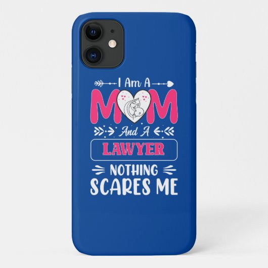 Funny Lawyer Mam, Lawyer Mam Funny Case-Mate iPhone Case (Achterkant)