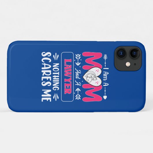 Funny Lawyer Mam, Lawyer Mam Funny Case-Mate iPhone Case (Achterkant (horizontaal))