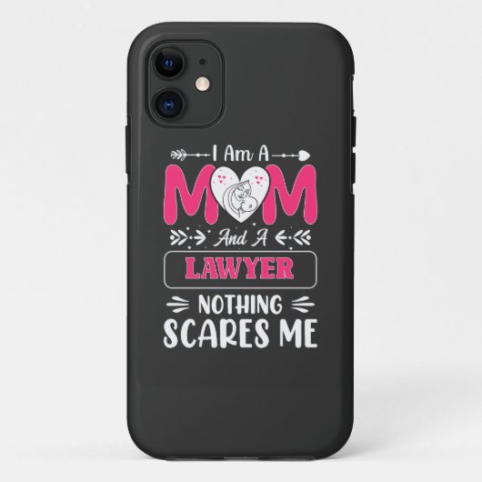Funny Lawyer Mam, Lawyer Mam Funny Case-Mate iPhone Case (Achterkant)