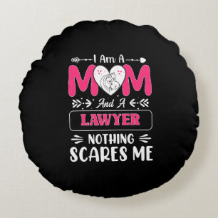 Funny Lawyer Mam, Lawyer Mam Funny Rond Kussen