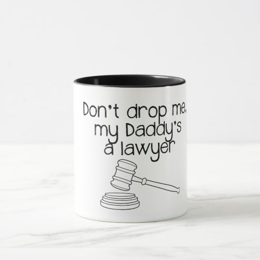 Funny Lawyer Mok Text, advocatencadeauidee (Midden)