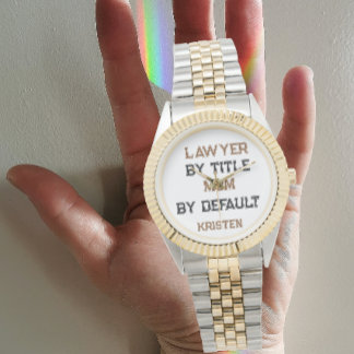 Funny lawyer mom, mother's day horloge