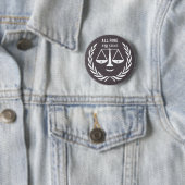Funny Lawyer Novelty Gift Button (In situ)