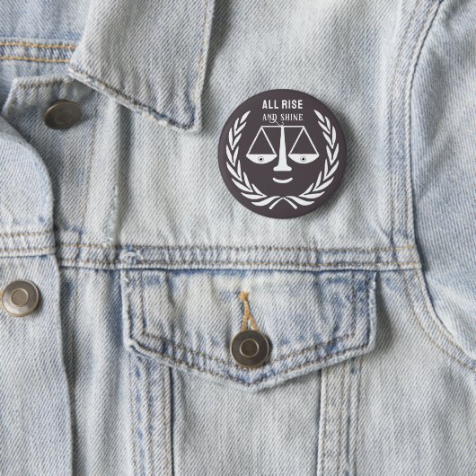 Funny Lawyer Novelty Gift Button (In situ)