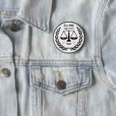 Funny Lawyer Novelty Gift Button (In situ)