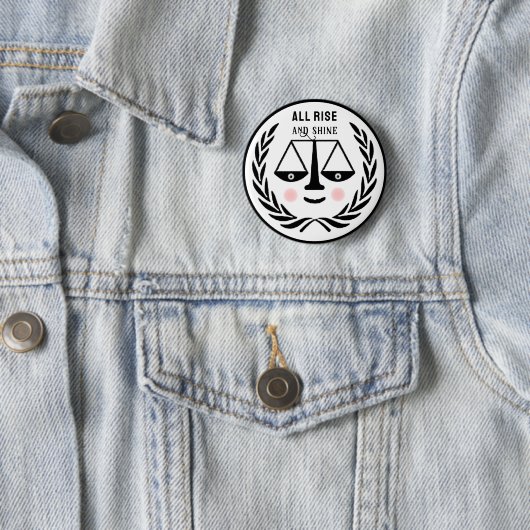 Funny Lawyer Novelty Gift Button (In situ)