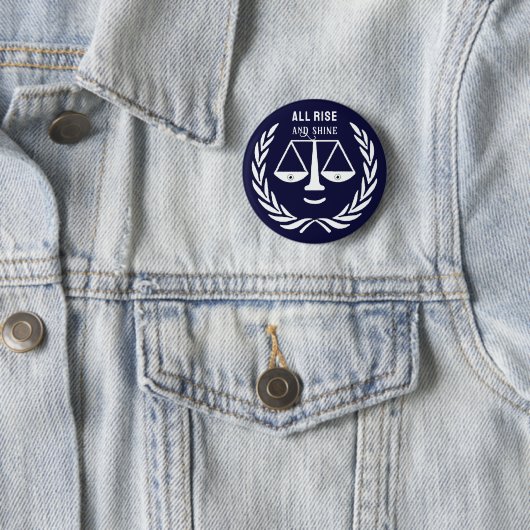 Funny Lawyer Novelty Gift Button (In situ)