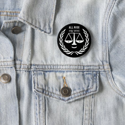 Funny Lawyer Novelty Gift Button (In situ)